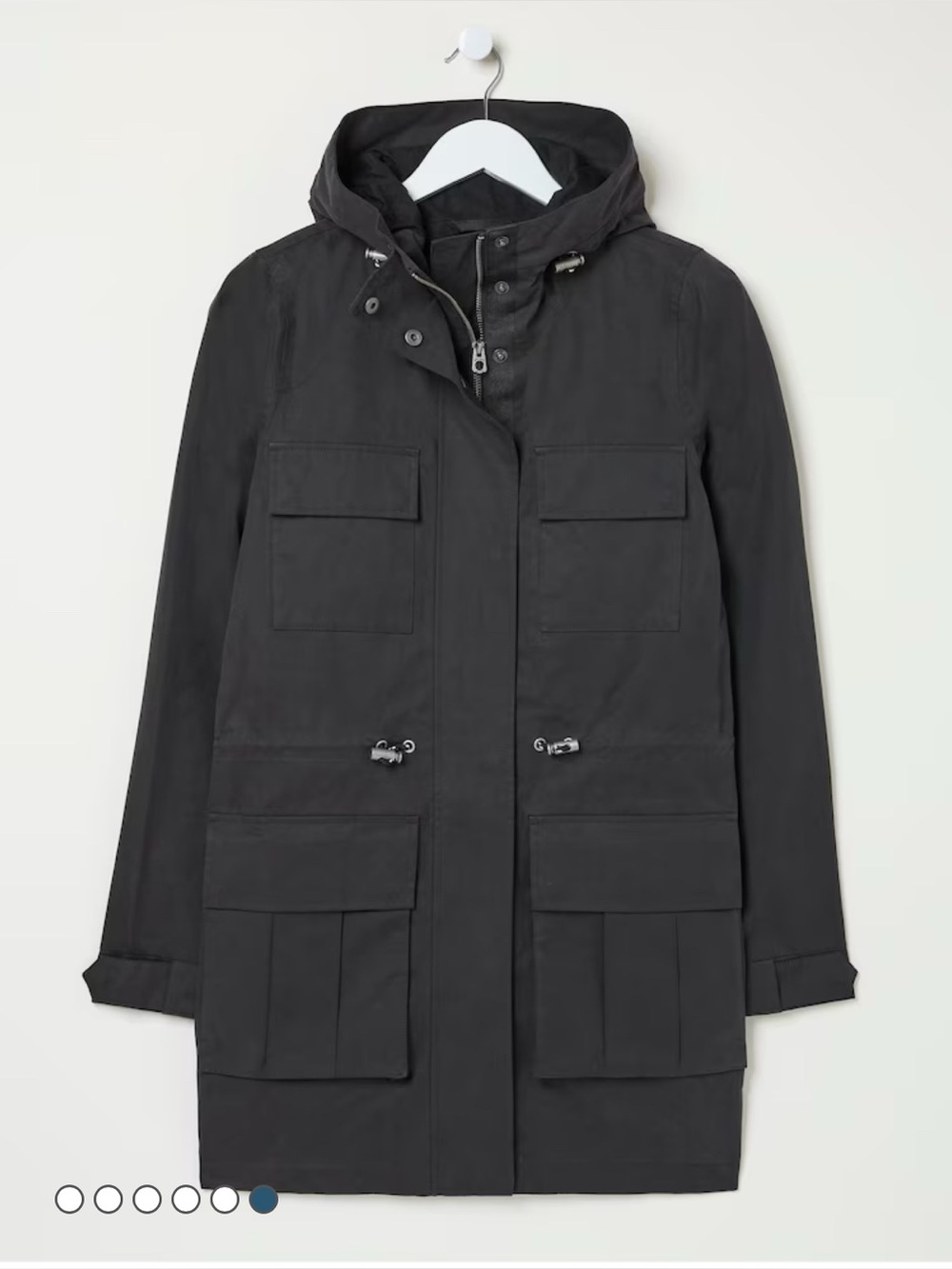 FatFace Tiegan Black Waterproof Jacket Raincoat US Size 6